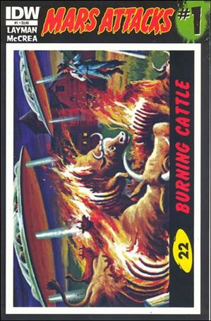 Mars Attacks (2012) issue 1-V Card #22 (Burning Cattle)