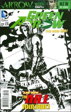 Green Arrow (2011) issue 17-B Andrea Sorrentino 1:50 Black and White Cover