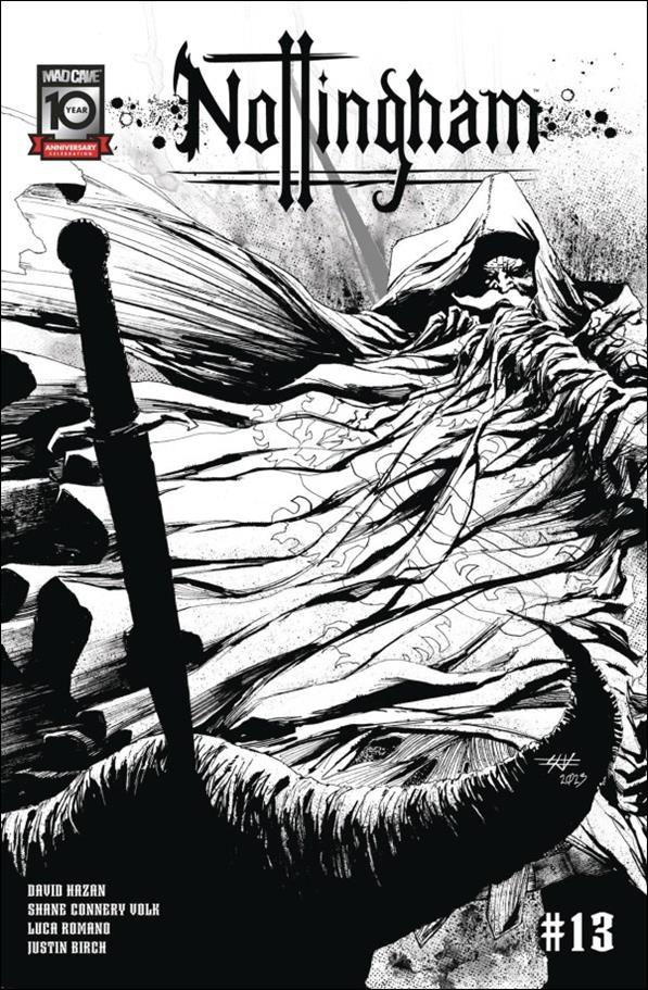 Nottingham issue 13-B Shane Connery Volk B&W Cover