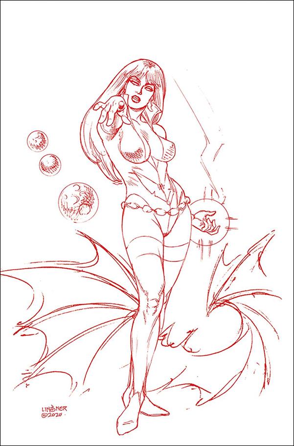 Vampirella: The Dark Powers issue 3-ZC Joseph Michael Linsner Red Line Art Virgin Cover
