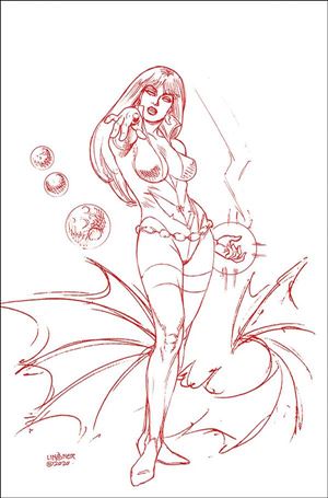 Vampirella: The Dark Powers issue 3-ZC Joseph Michael Linsner Red Line Art Virgin Cover
