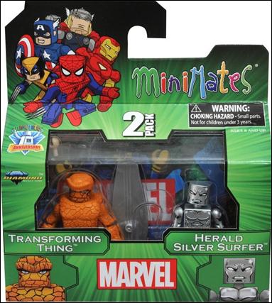 Marvel Minimates (Exclusives) figure 102 Transforming Thing and Herald Silver Surfer