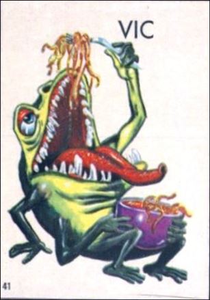 Ugly Stickers (1965) (Base Set) card 41-D Vic