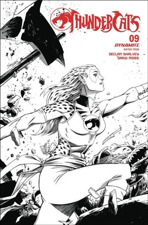 Thundercats (2024) issue 9-J Declan Shalvey B&W Cardstock Cover