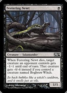 Magic the Gathering: 2014 Core Set (Base Set) card 98 Festering Newt