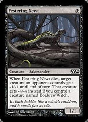 Magic the Gathering: 2014 Core Set (Base Set) card 98 Festering Newt