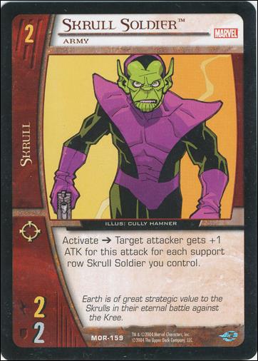 Marvel Origins: VS System (Base Set) card MOR-159-B Skrull Soldier