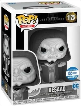 POP! Movies figure 1125-B Desaad (B&W Metallic) DC Shop Exclusive 1/4500