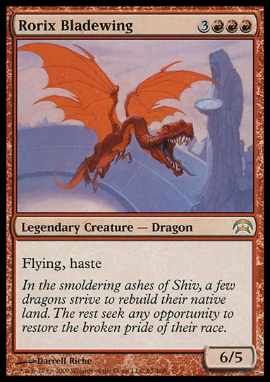Magic the Gathering: Planechase (Base Set) card 65 Rorix Bladewing