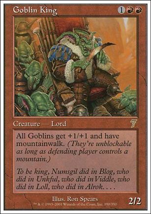 Magic the Gathering: 7th Edition (Base Set) card 190 Goblin King
