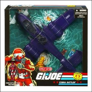 G.I. Joe 25th Anniversary Vehicles figure 8 Cobra Rattler (with Wild Weasel)