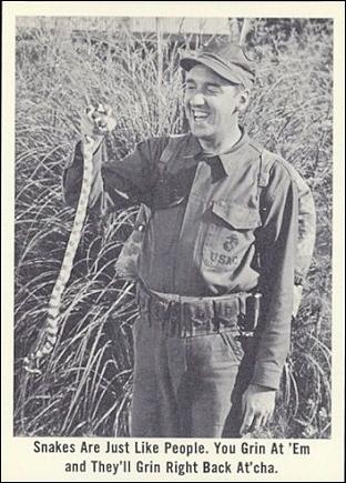 Gomer Pyle (Base Set) card 47 Snakes Are Just Like People. You Grin At 'Em