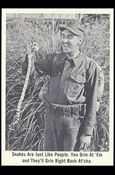 Gomer Pyle (Base Set) card 47 Snakes Are Just Like People. You Grin At 'Em