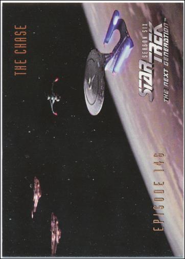 Star Trek: The Next Generation - The Episode Collection Season Six (Base Set) card 596 The Chase, Episode 146B