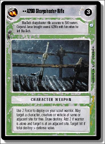 Star Wars: Endor Limited (Base Set) card 176 A280 Sharpshooter Rifle