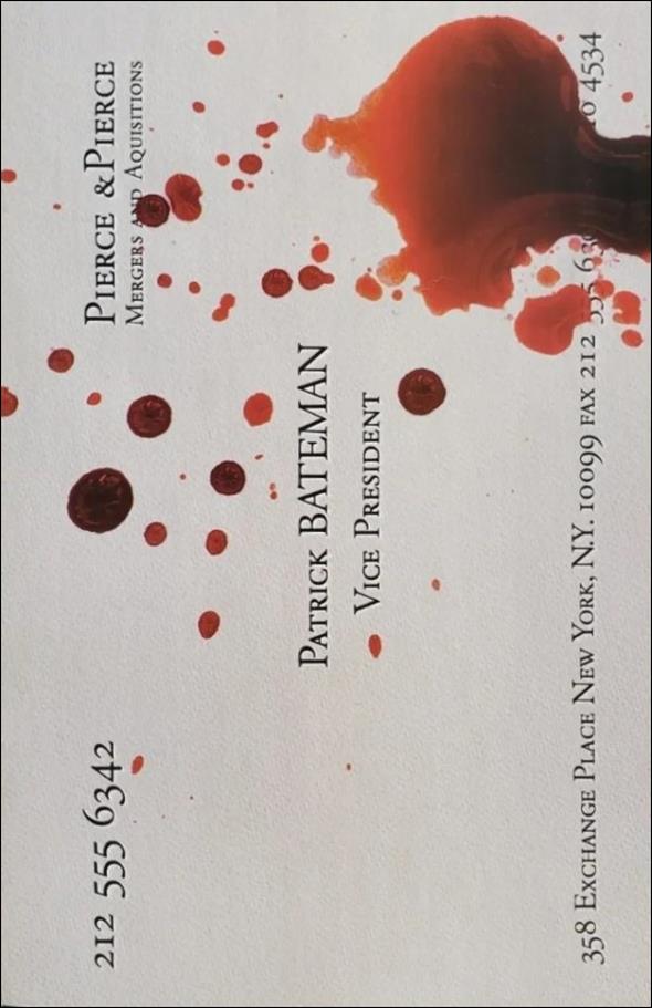 American Psycho (2023) issue 1-E Randall Bruder 1:10 Cover