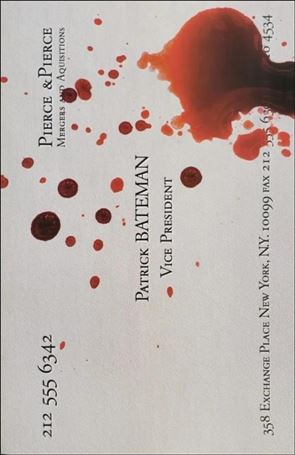 American Psycho (2023) issue 1-E Randall Bruder 1:10 Cover
