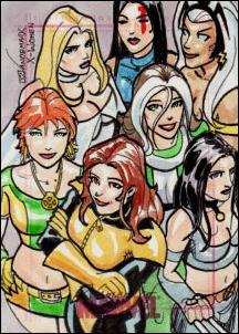 Women of Marvel (SketchaFEX Subset) card JV Justin Vandemark 1/184