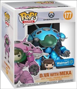 POP! Games figure 177-D D.Va with MEKA (Blueberry Walmart Exclusive)