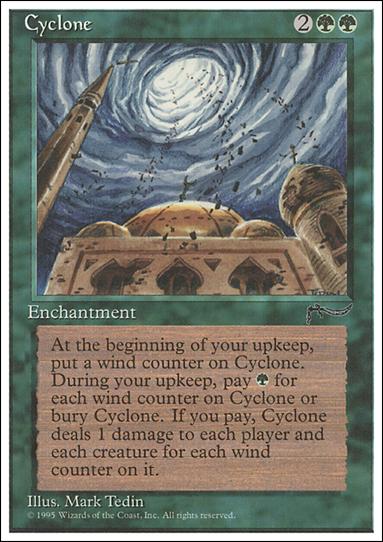 Magic the Gathering: Chronicles (Base Set) card 62 Cyclone