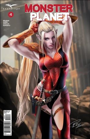 Monster Planet issue 4-C Ron Leary Jr. Cover