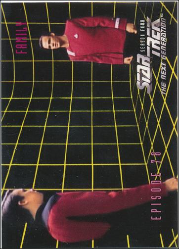 Star Trek: The Next Generation - The Episode Collection Season Four (Base Set) card 333 Family, Episode 78C