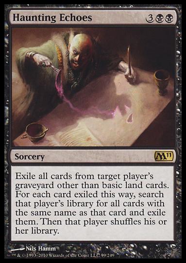 Magic the Gathering: 2011 Core Set (Base Set) card 99 Haunting Echoes