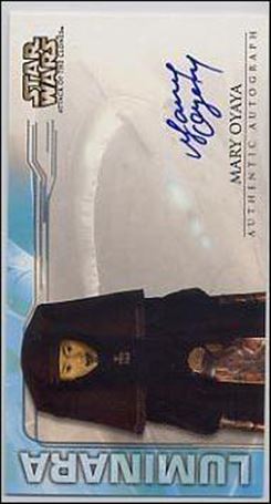 Star Wars: Attack of the Clones Widevision  (Autograph Subset) card nn15 Mary Oyaya - Luminara Unduli (1:29 Packs)