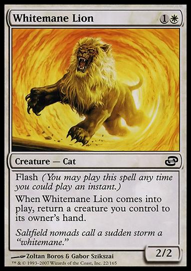 Magic the Gathering: Planar Chaos (Base Set) card 22 Whitemane Lion