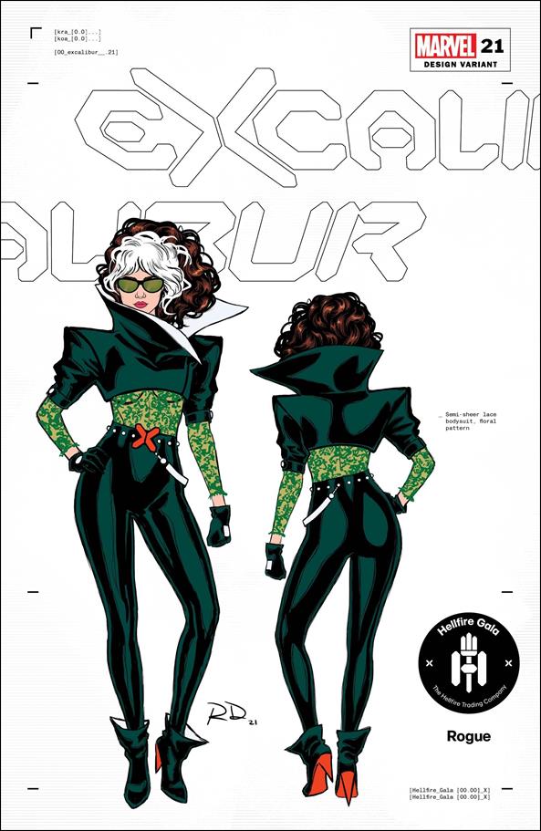 Excalibur (2019) issue 21-D Russell Dauterman 1:50 Character Design Cover