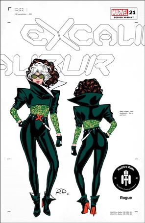 Excalibur (2019) issue 21-D Russell Dauterman 1:50 Character Design Cover