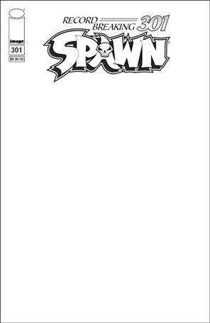 Spawn issue 301-Q Blank Sketch Cover