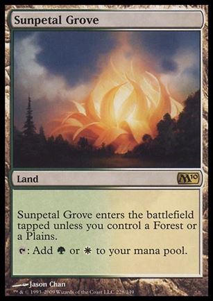 Magic the Gathering: 2010 Core Set (Base Set) card 228 Sunpetal Grove