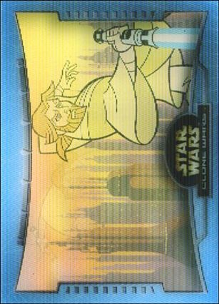 Star Wars: The Clone Wars (Battle Motion Lenticular Subset) card B3 Obi-Wan Kenobi