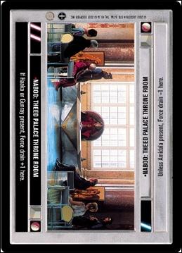 Star Wars: Coruscant Limited (Base Set) card 75 Naboo: Theed Palace Throne Room