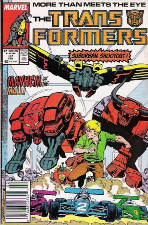 Transformers (1984) issue 37-B Newsstand Cover