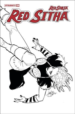 Red Sonja: Red Sitha issue 4-H Mirka Andolfo 1:7 Black & White Cover