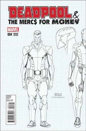Deadpool & the Mercs for Money (2016/04) issue 4-D Mike Hawthorne 1:20 Design Cover