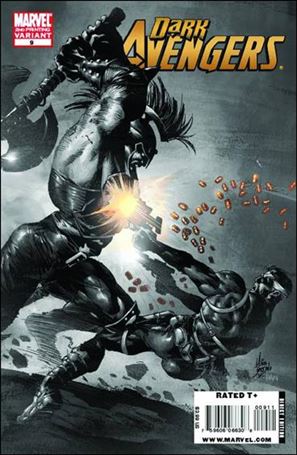 Dark Avengers (2009) issue 9-B Black and White Cover (2nd Printing)