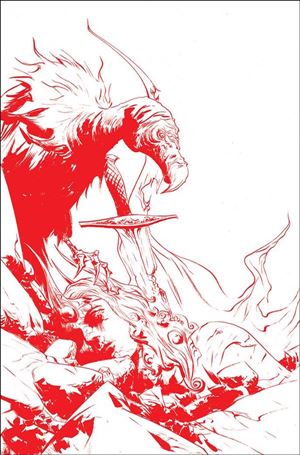 Red Sonja (2019) issue 25-G Jae Lee Red Line Art Virgin Cover