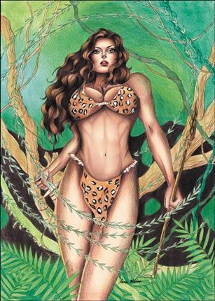 Cavewoman: Face Off issue 1-G Anna Hivex Cover, 1/350