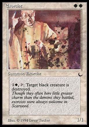 Magic the Gathering: The Dark (Base Set) card 6 Exorcist