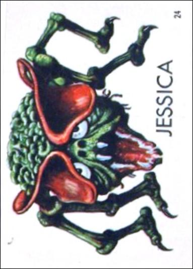 Ugly Stickers (1965) (Base Set) card 24-C Jessica