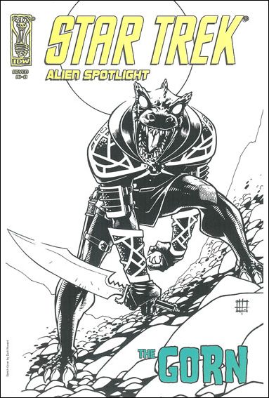 Star Trek: Alien Spotlight: Gorn issue 1-D Zach Howard 1:20 Black and White Cover