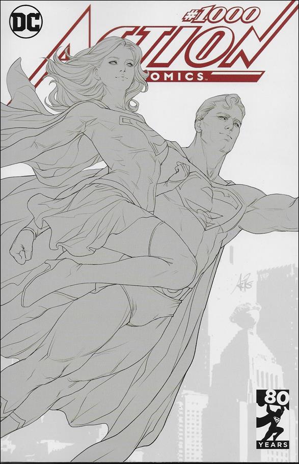 Action Comics (1938) issue 1000-KV BuyMeToys "Artgerm" Black and White Cover