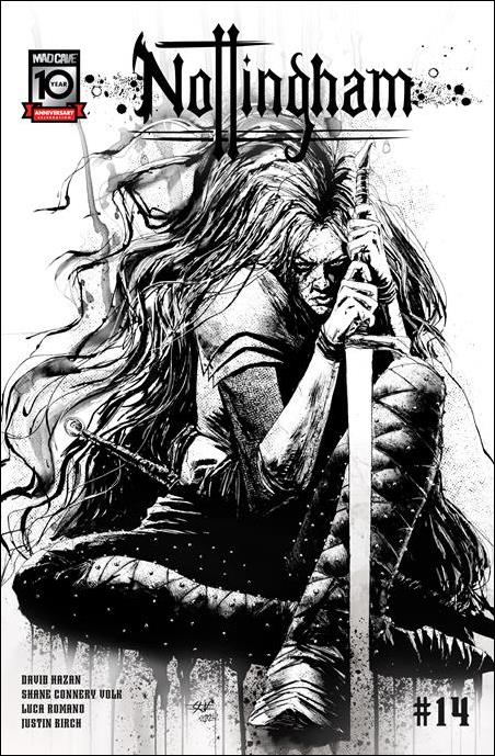 Nottingham issue 14-B Shane Connery Volk B&W Cover