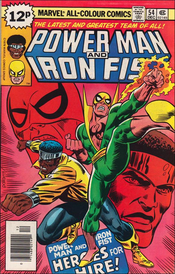 Power Man and Iron Fist (1978) issue 54-B UK Price Cover