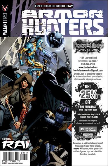 Valiant FCBD 2014 Armor Hunters Special issue nn-BD Borderlands Comics and Games Cover
