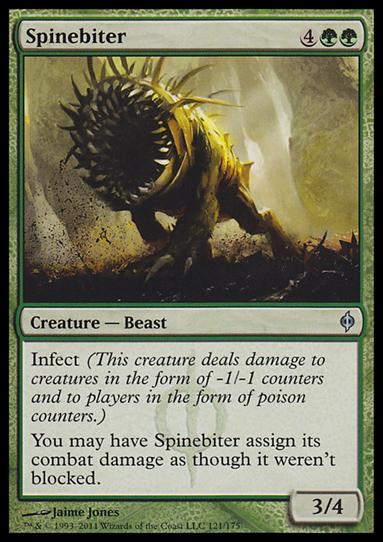 Magic the Gathering: New Phyrexia card 121 Spinebiter