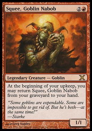 Magic the Gathering: 10th Edition (Base Set) card 239 Squee, Goblin Nabob